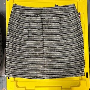 Mossimo Supply Co. Black & White Striped Knit Mini Skirt